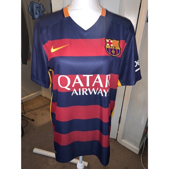 Nike Other - Men’s Blue & Red Nike QATAR Airway Short Sleeve 💙